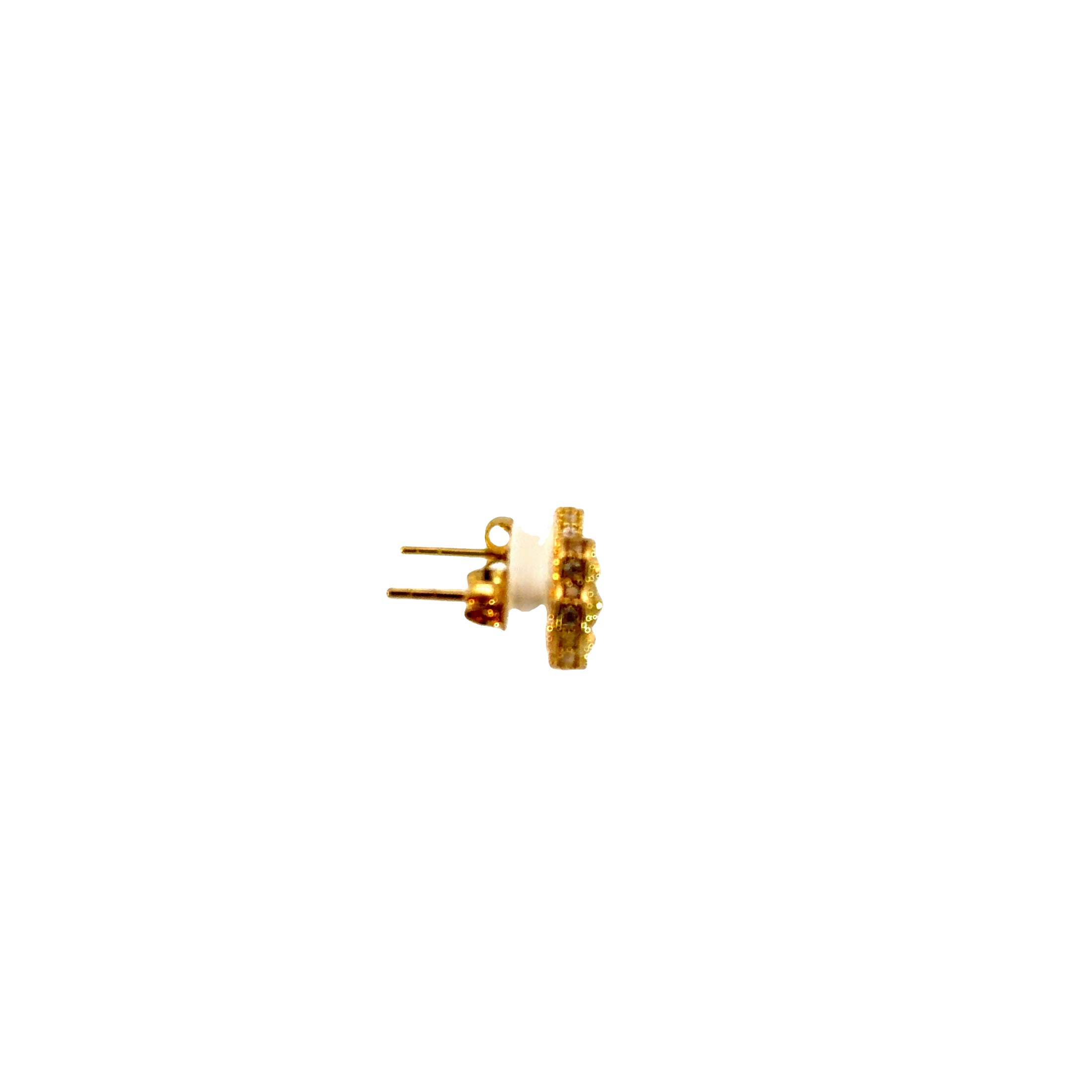 Golden Clover Stud Earrings – 10K Gold