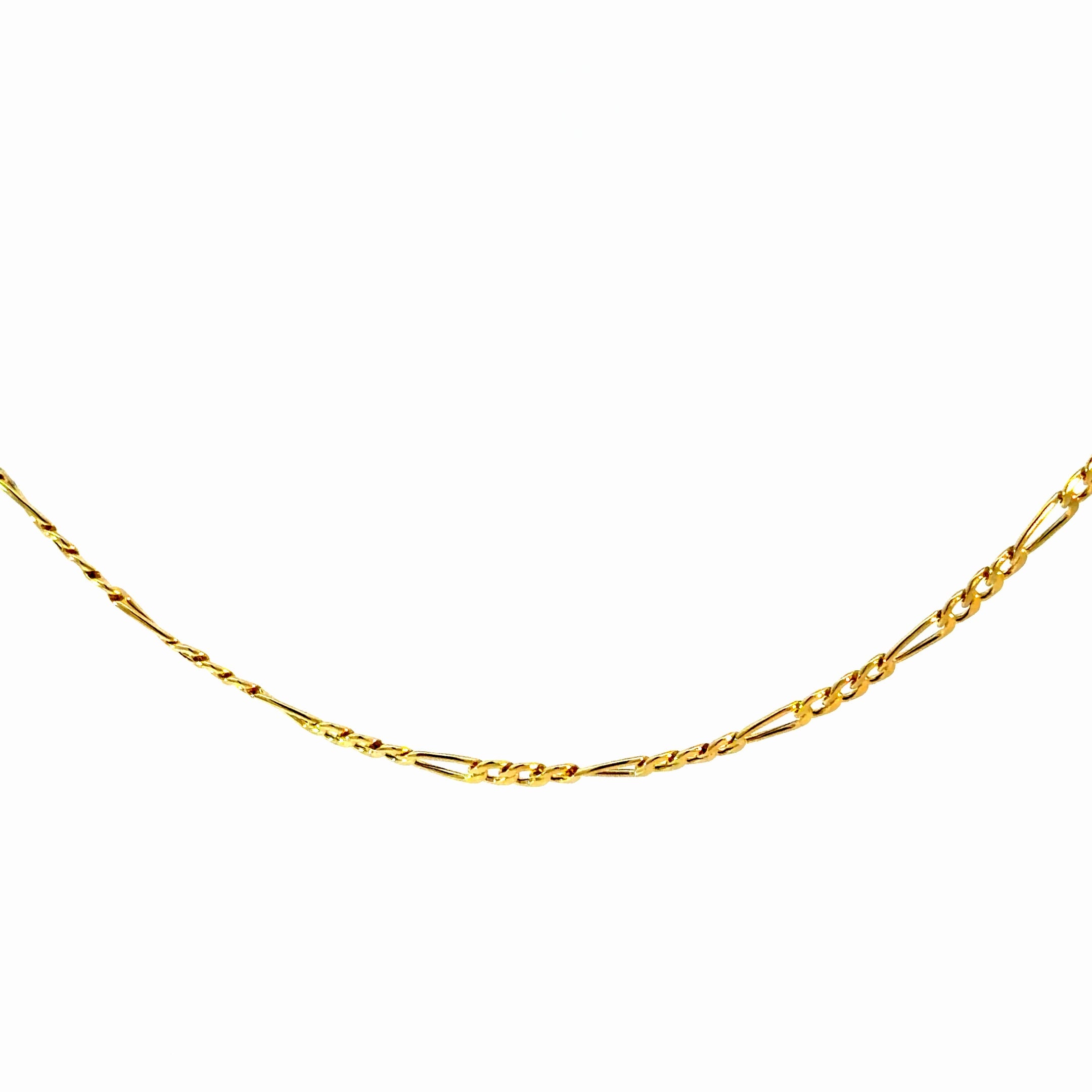 10k Gold Figaro Chain