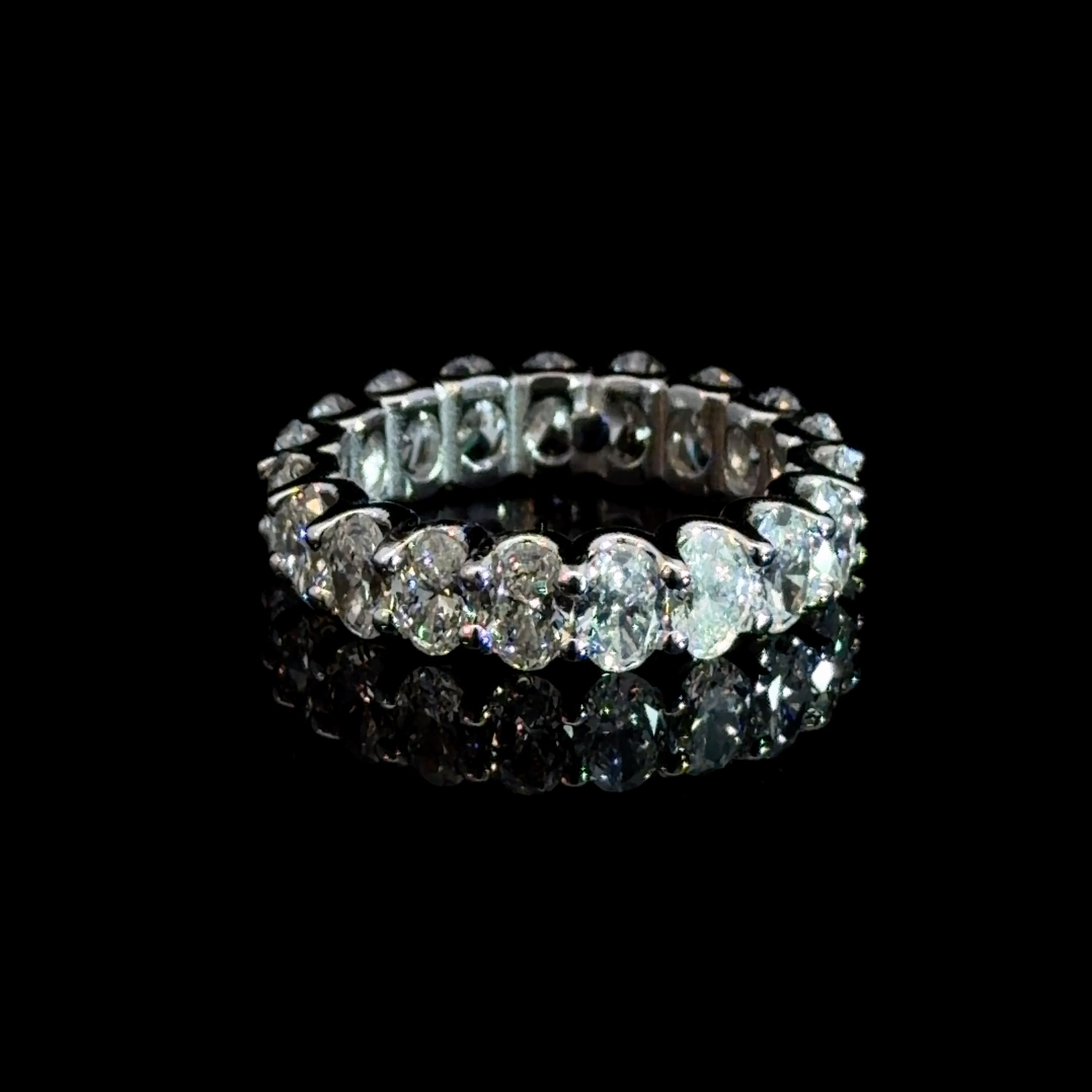 4.8ct Lab Diamond Oval Cut Eternity Band