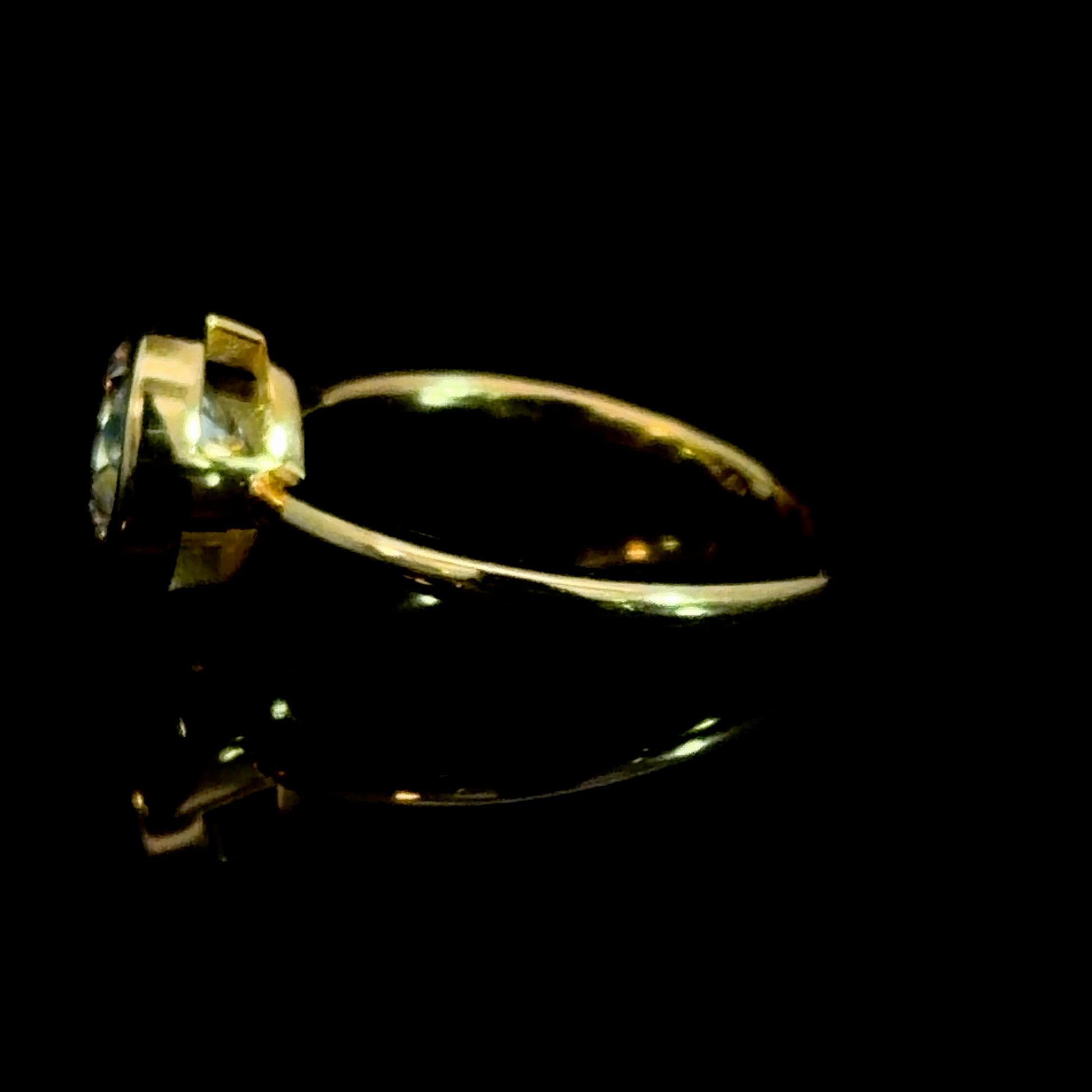 2.01ct Round Cut Bezel Solitaire