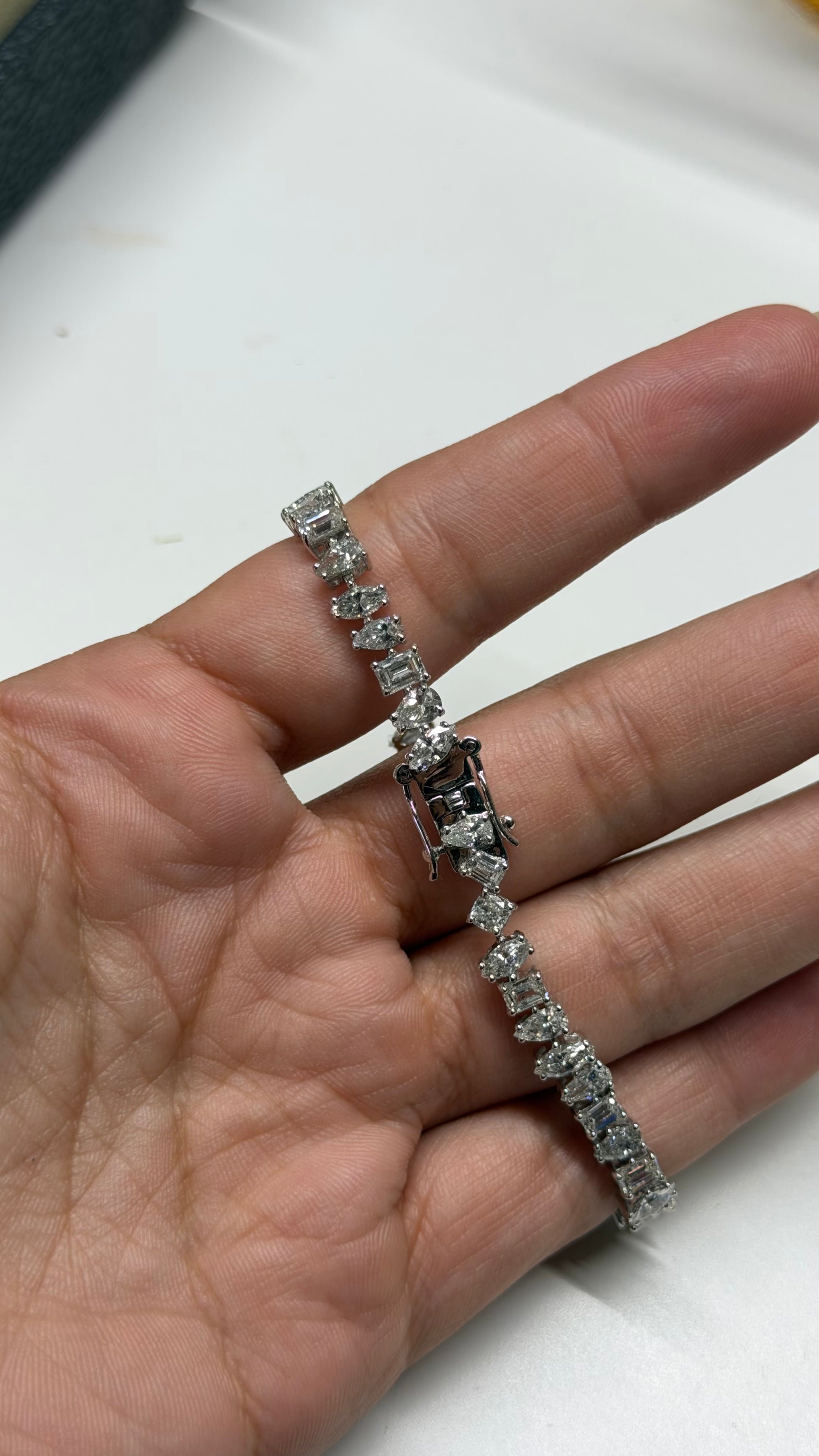 10.35ct Multishape Tennis Bracelet