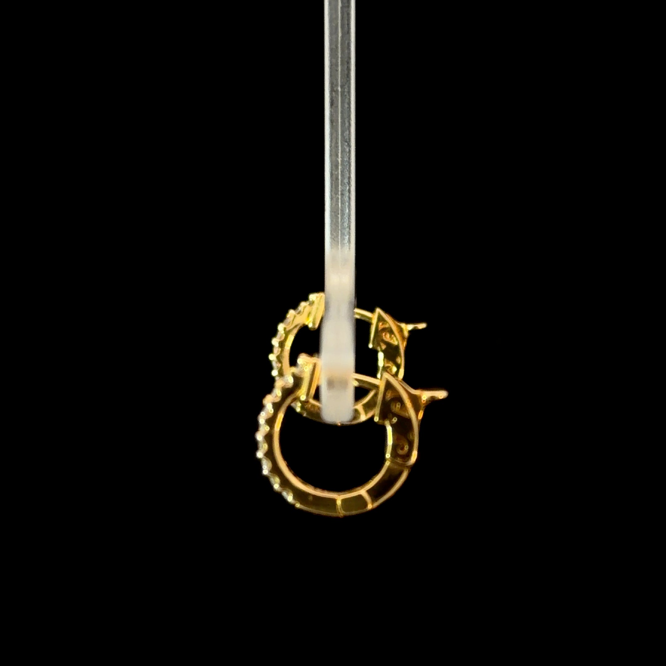 0.18ct Diamond Huggies in 14k Yellow Gold