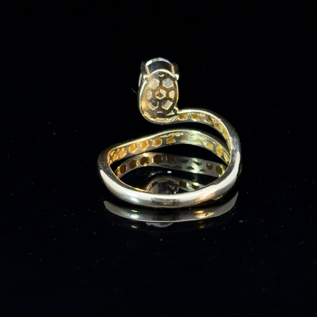 1.60ct Oval-cut Lab Diamond in 14k Gold