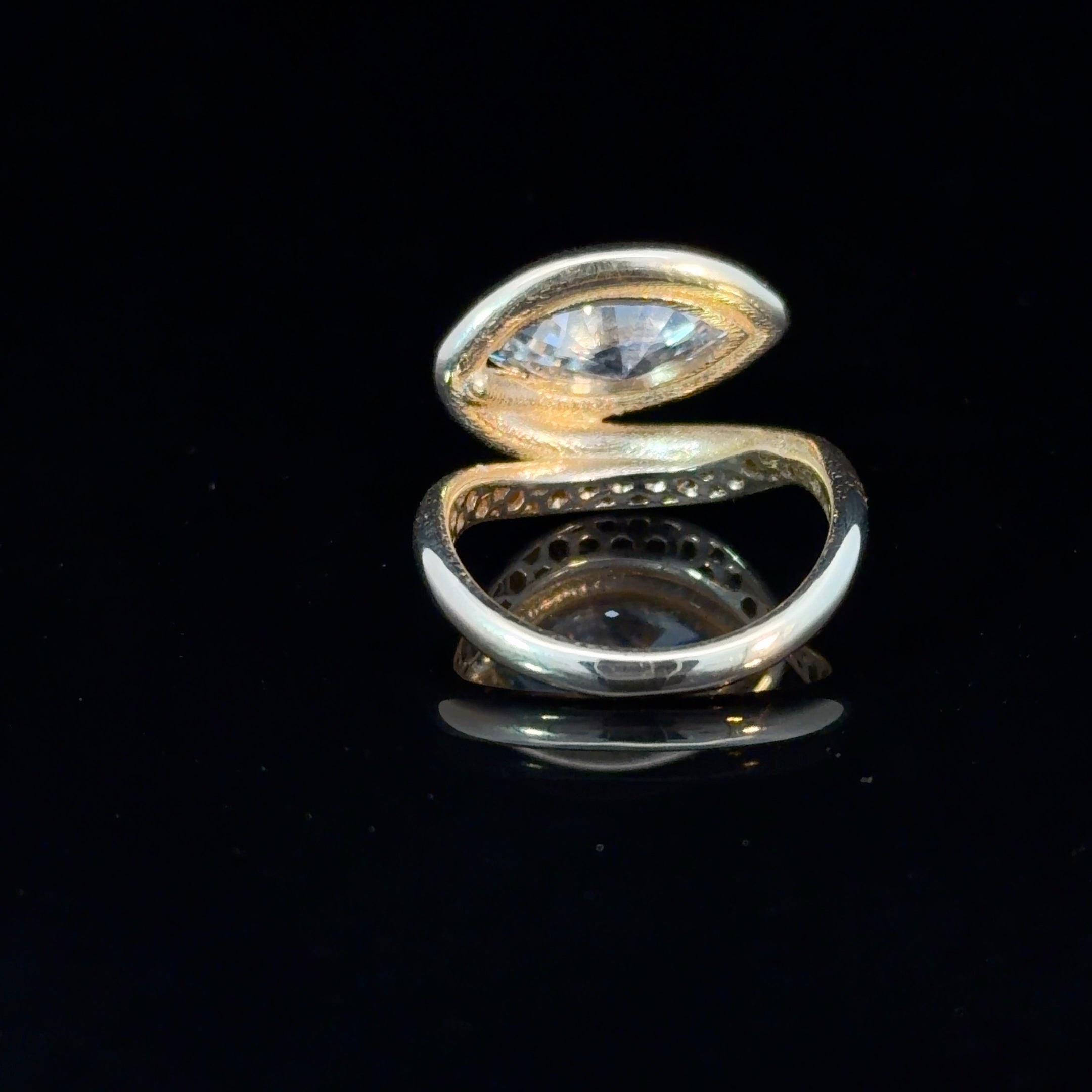 1.40ct Marquise-cut Lab Diamond in 14k Gold