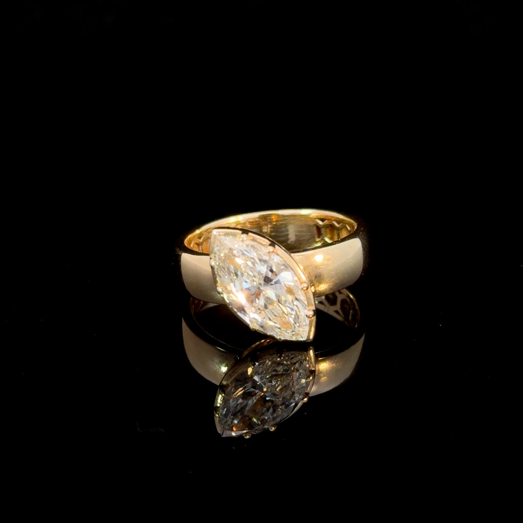 1.80ct Marquise Lab Diamond in 14k Gold
