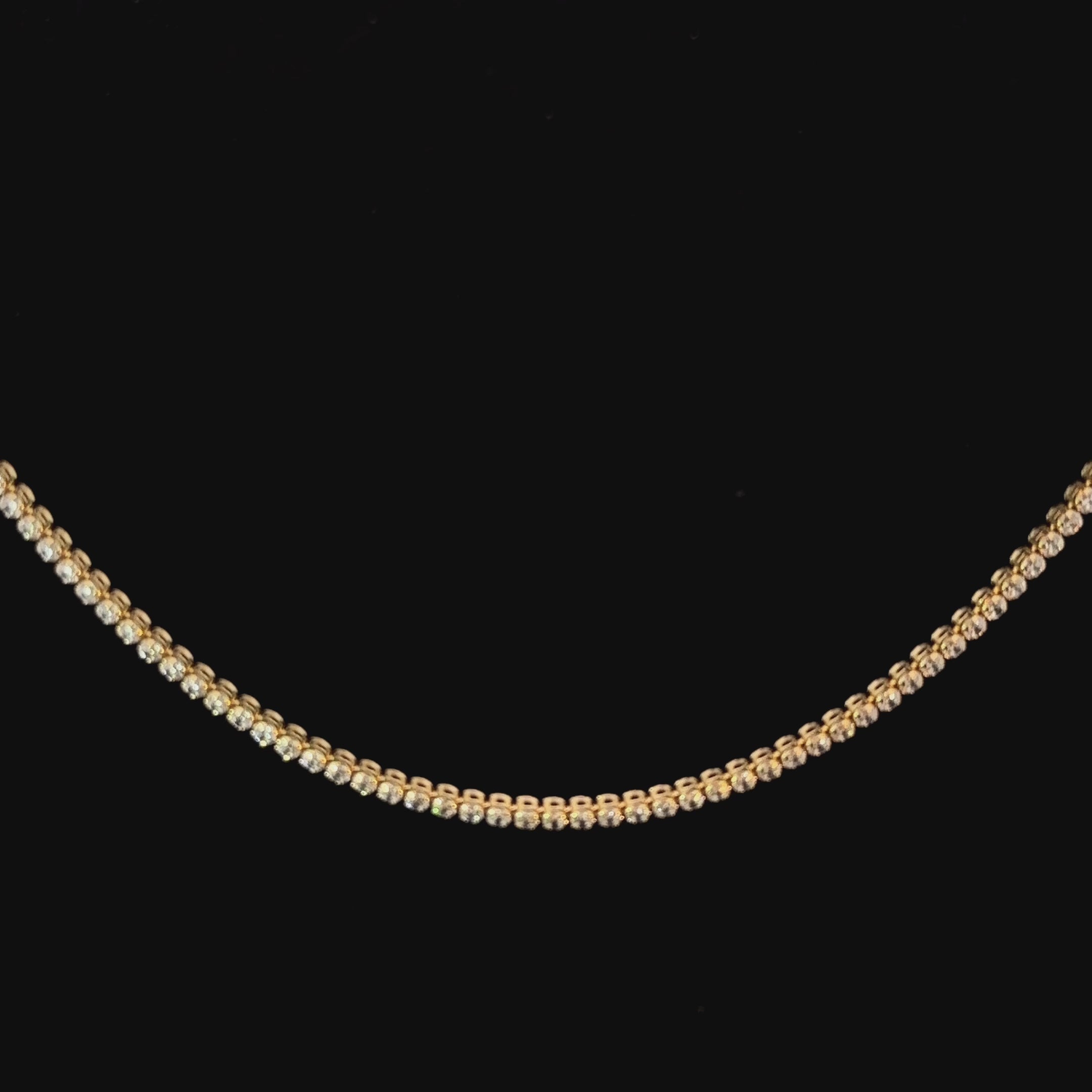 2mm Tennis Chain - 14k Gold