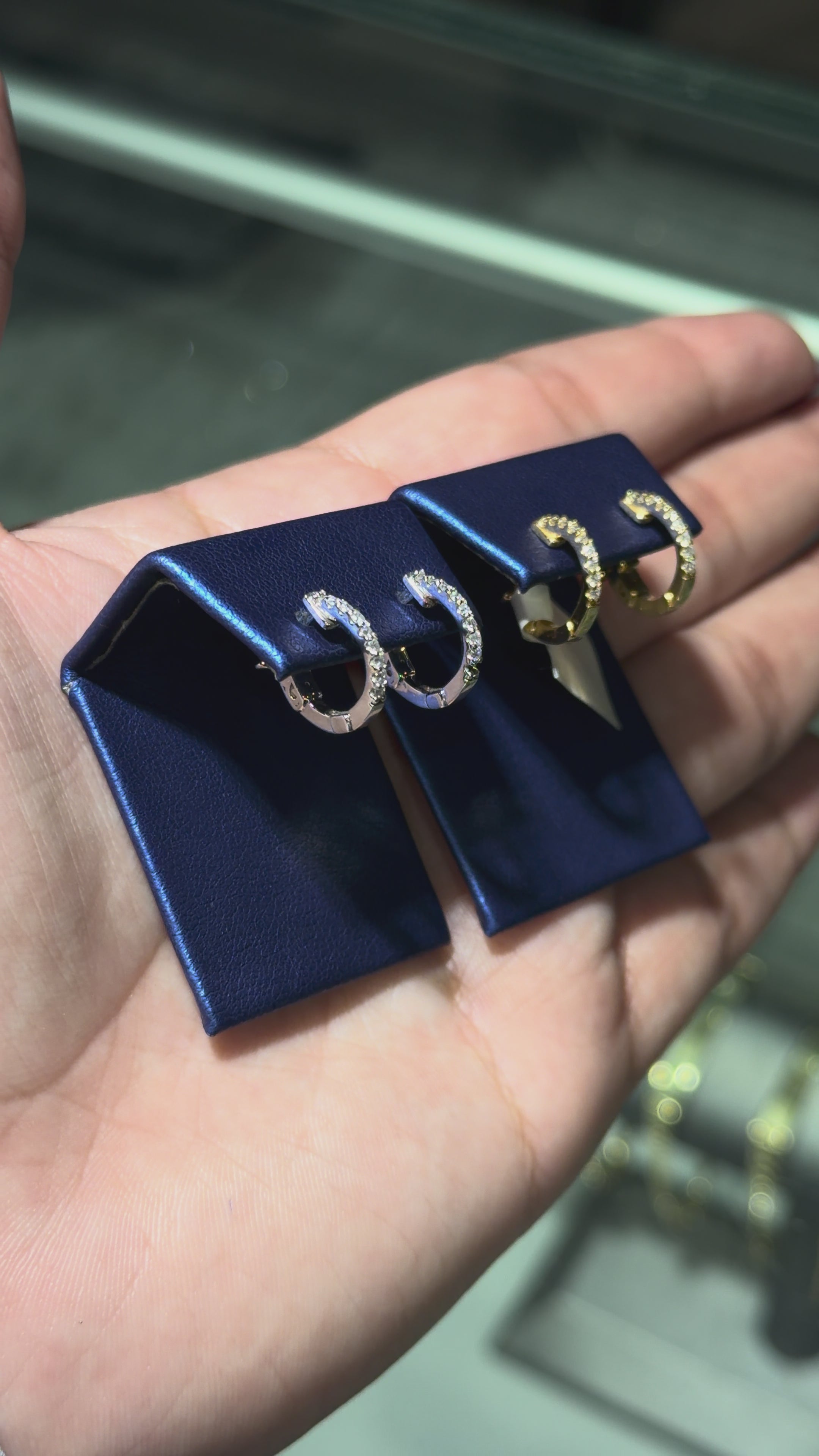 0.18ct Diamond Huggies in 14k Yellow Gold