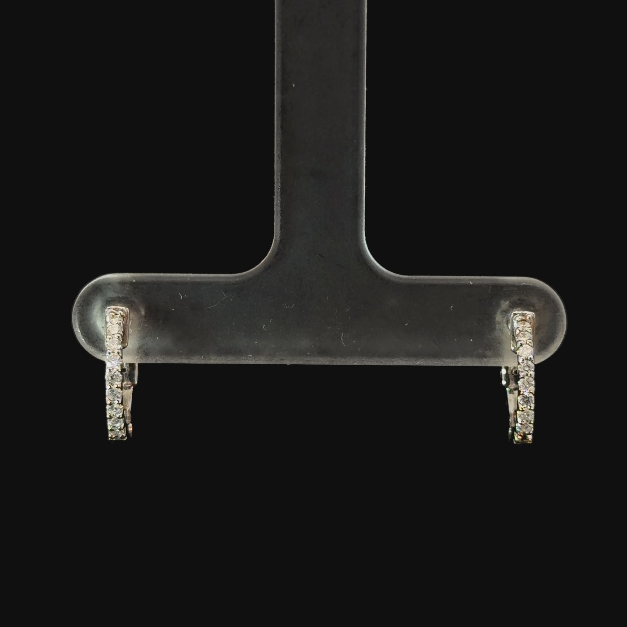 0.18ct Diamond Huggies in 14k White Gold