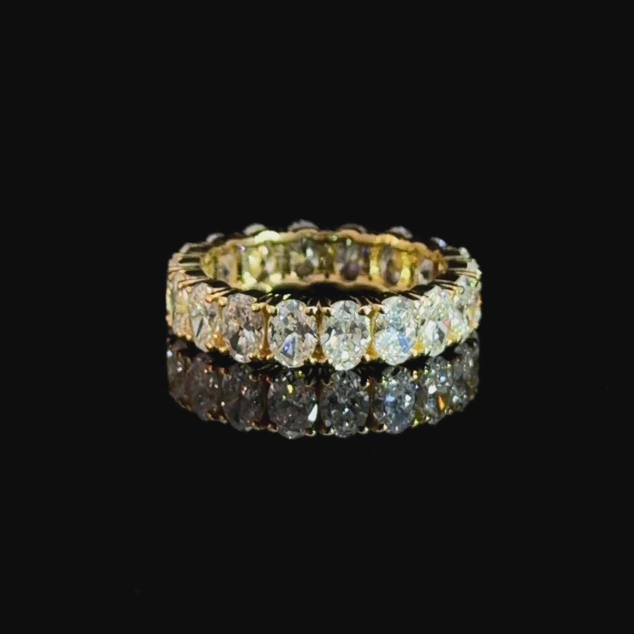 3.80ct Lab Diamond Oval Cut Eternity Band